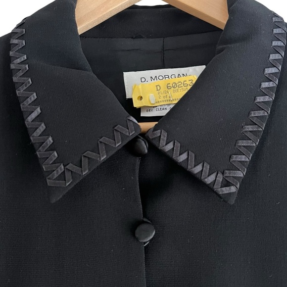 🌸Clearance🌸 Donna Morgan Size 14 Petite Black Button Suit Jacket - Picture 4 of 5